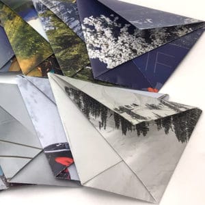Trapezoid Origami Envelope - Set of 15